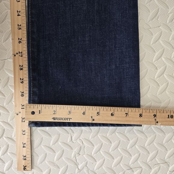 Tory Burch Bootcut Jeans Womens 25 Classic Tory Logo Low Rise Y2K Style Designer - Picture 11 of 13